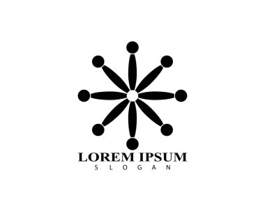 Çember Kimlik logosu tasarımı fikri. Vektör illüstratörü