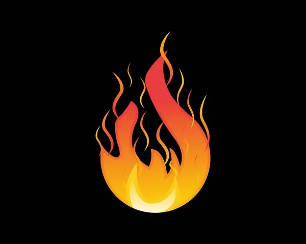 Fire Logo Icon Design Vector Illustration — Stock vektor