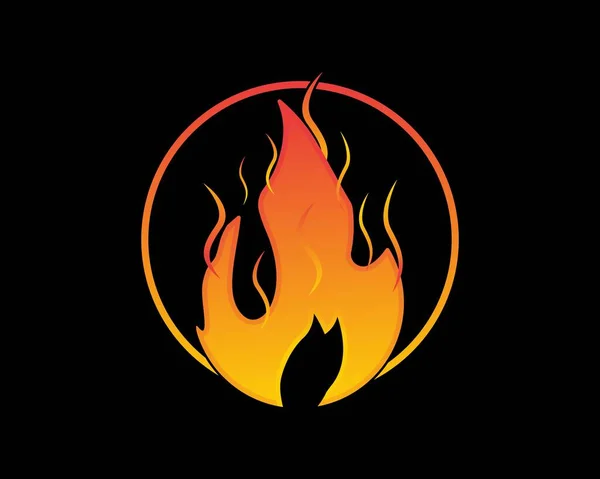 Fire Logo Icon Design Vector Illustration — Stockový vektor
