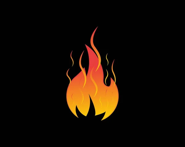 Fire Logo Icon Design Vector Illustration — Stock vektor