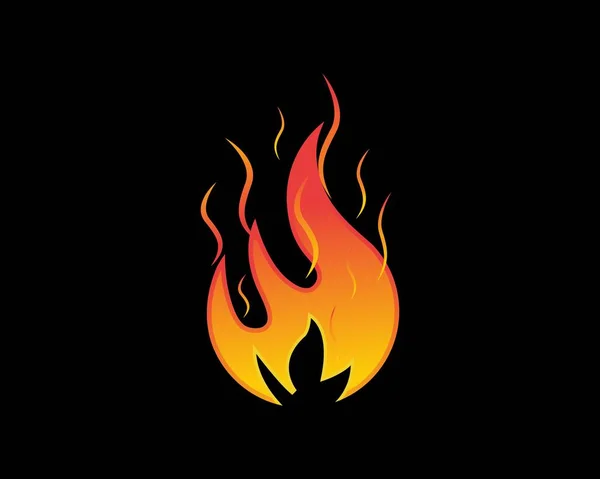 Fire Logo Icon Design Vector Illustration — Stock vektor