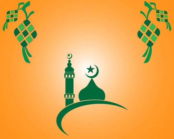 Ketupat Vector Decoration Ramadan Symbol Vector Illustration — Stockový vektor