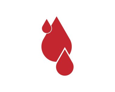 Beyaz arkaplanda İnsan Kanı logo şablonu vektör çizimi tasarımı.