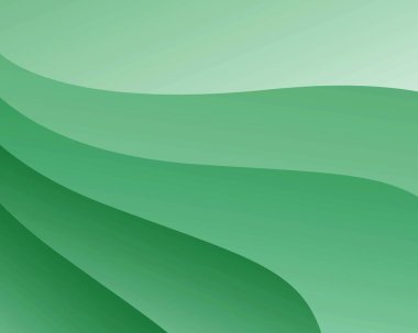 Yeşil dalgalı Soyut vektör grafik arkaplanı