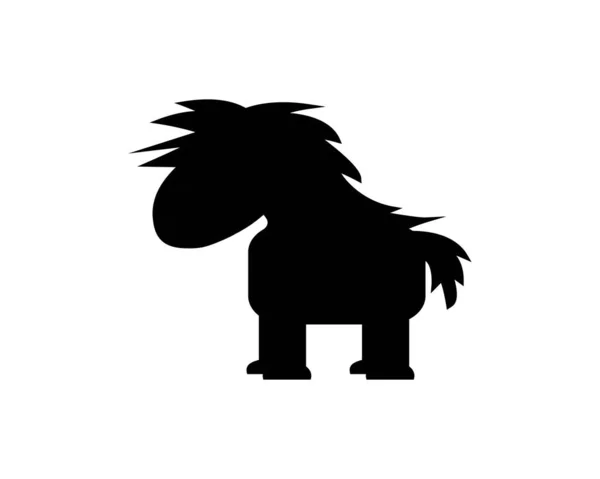 Horse Silhouette Icon Illustration Template Many Purpose Isolated White Background — стоковый вектор