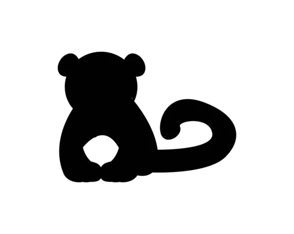 Leopard Silhouette Icon Illustration Template Many Purpose Isolated White Background — ストックベクタ