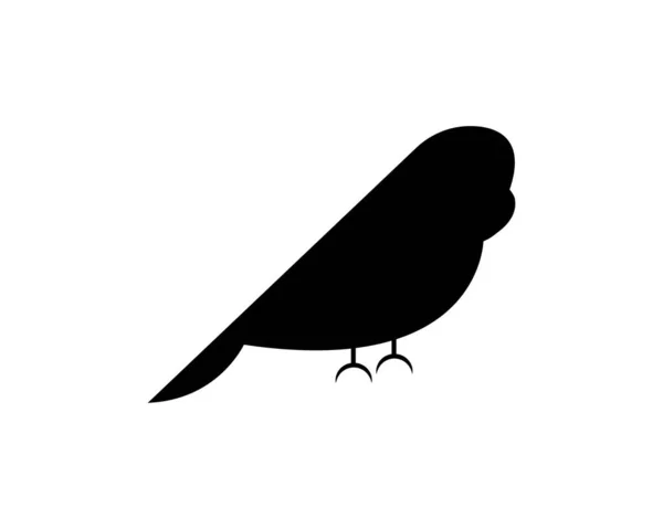 Bird Silhouette Icon Illustration Template Many Purpose Isolated White Background — Stockvektor