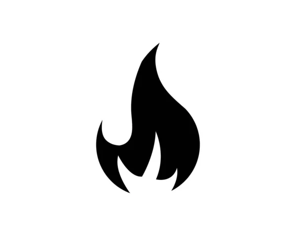 Fire Icon Isolated White Background Vector Illustration — Stock vektor