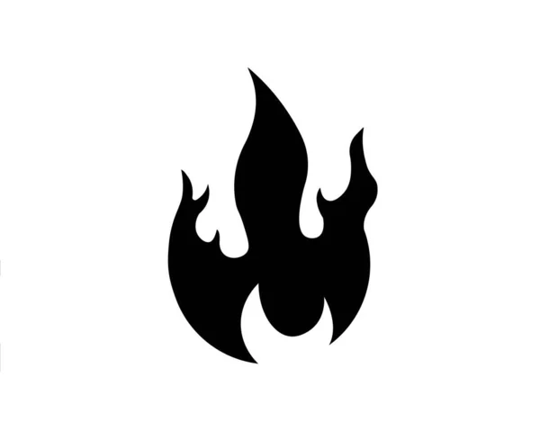 Fire Icon Isolated White Background Vector Illustration — Stock vektor