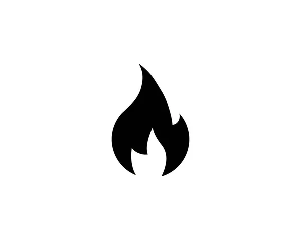 Fire Icon Isolated White Background Vector Illustration — Stock vektor
