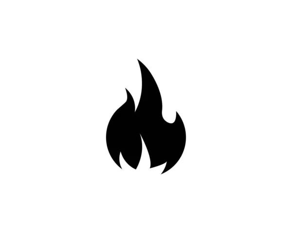 Fire Icon Isolated White Background Vector Illustration — Stock vektor