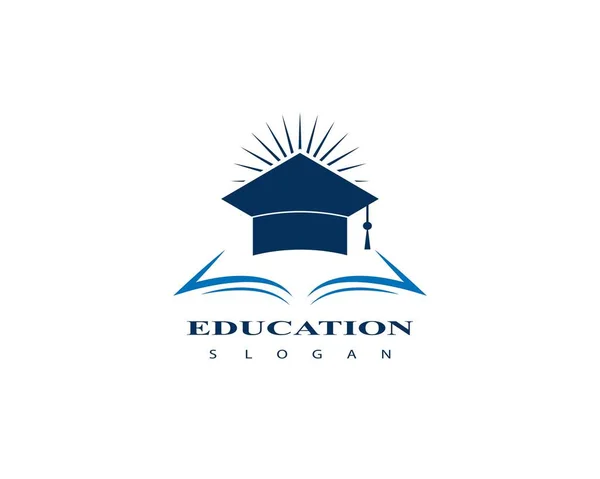 Education Logo Icon Design Graduation Cap Logo Icon Vector Isolated — 스톡 벡터