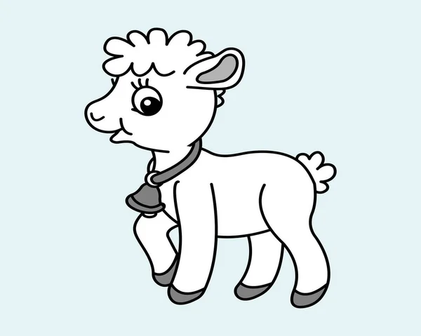 Cartoon Lamb Icon Illustration Vorlage Für Viele Zwecke Zeichenstunde Für — Stockvektor