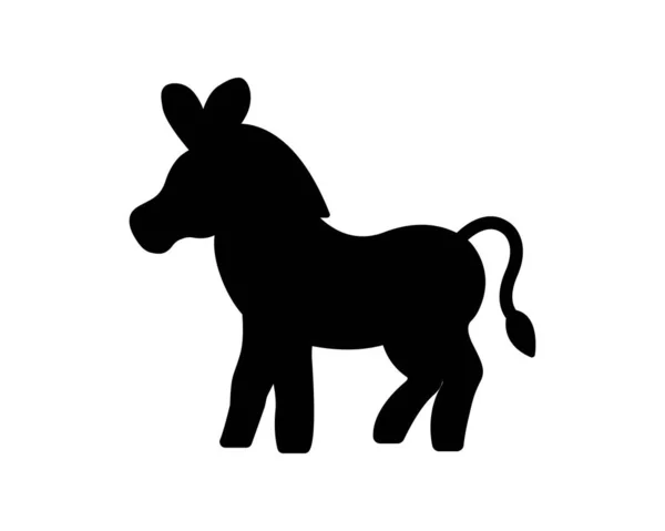 Horse Silhouette Icon Illustration Template Many Purpose Isolated White Background — Vetor de Stock