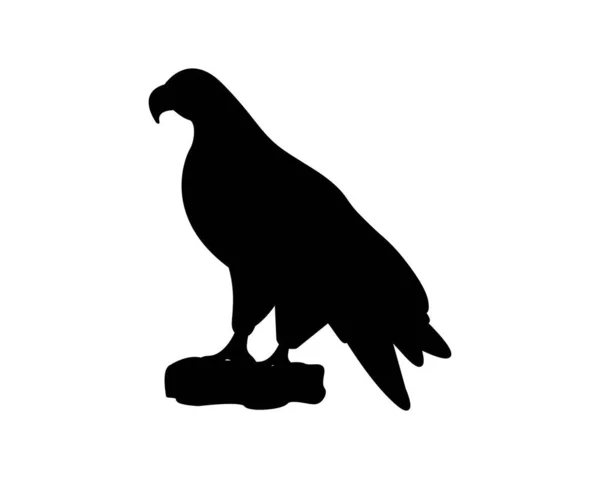 Adler Silhouette Icon Illustration Vorlage Für Viele Zwecke Isoliert Auf — Stockvektor