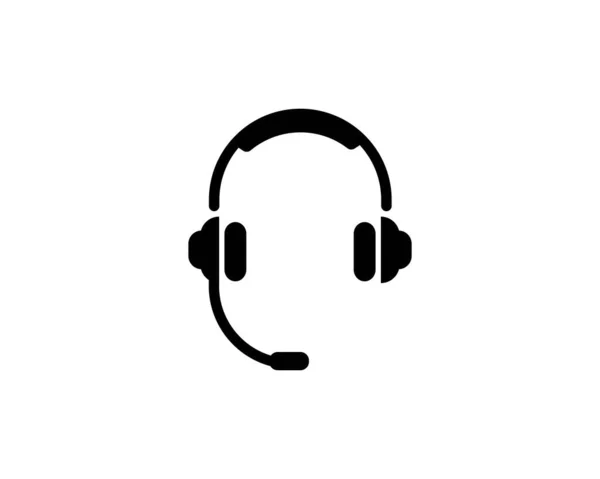Headset Icon Vector Illustration Logo Template Many Purpose Isolated White — Stockový vektor