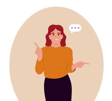 Seçim yap, karar ver. Genç bir kadın iki seçeneği analiz ederek bir seçim yapar. Şüphelenmek, karar vermek, öncelikleri belirlemek..