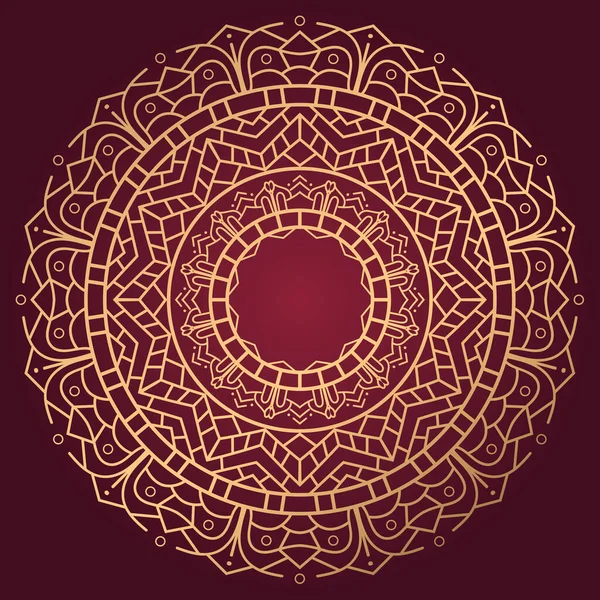 Luxury Mandala Vector Golden Style Background — Stockvektor