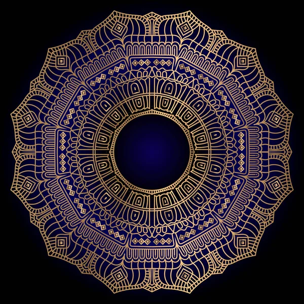 Diseño Mandala Ornamental Lujo — Archivo Imágenes Vectoriales