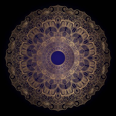 Soyut lüks çiçek ve mandala zarif bir arka plan.