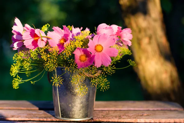 Beautiful Flowers Vase Background — Stock Photo, Image