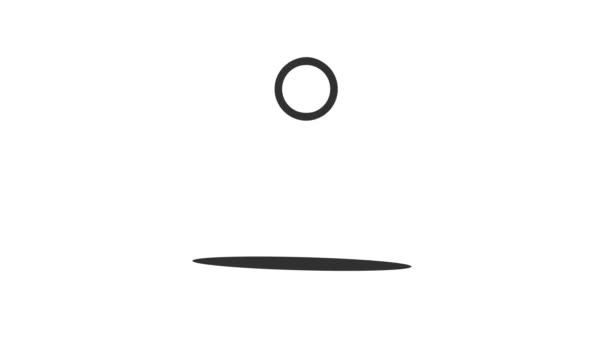 Animated Ring Swinging Flat Circle Rotation Ideal Choice Add Life — ストック動画