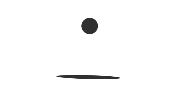 Animated Ball Swinging Flat Circle Rotation Ideal Choice Add Life — ストック動画