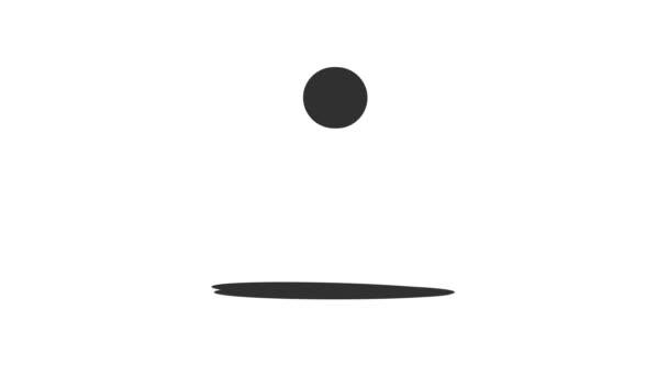 Animated Balls Swinging Flat Circle Rotation Ideal Choice Add Life — 图库视频影像