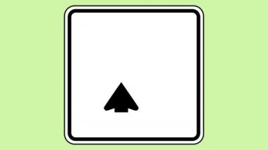 Bu, üzerinde kısıtlı bir sembol olan siyah okun sağa doğru hareket ettiği hareketli bir Sağa Dönüş Yok işareti. Bugünkü görsel yaratıcılığınıza hayat ve cazibe ekleyin! Sanat Büyüsü Canlandırmaları: 