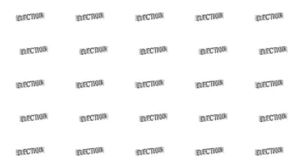 Animated Kinetic Typography Word Election Pattern Echo Motion Effect Add — Αρχείο Βίντεο