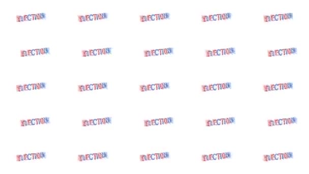 Voici Typographie Cinétique Animée Mot Élection Avec Effet Mouvement Écho — Video