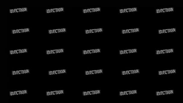 This is the animated kinetic typography of the word: Election, with a pattern echo motion effect. Add life and appeal to your visual creative work today!  Art Allure Animations: Where Art Allures In Motion