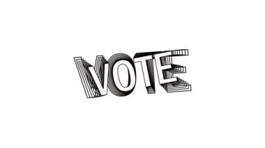 This is the animated kinetic typography of the word: Vote, with a pattern echo motion effect. Add life and appeal to your visual creative work today!  Art Allure Animations: 
