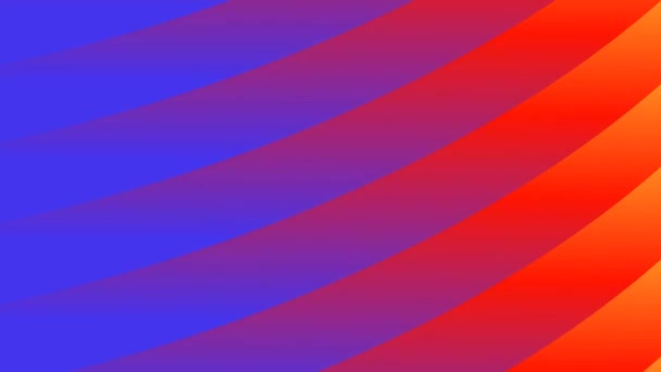 Анимированные Кривые Диагональные Геометрические Линии Движущиеся Вверх Вниз Легким Потоком — стоковое видео