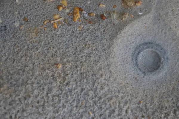 Yağmur suyundan oluşmuş desenli ince kum.