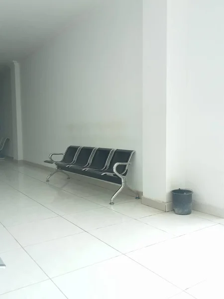 Waiting Room Prepared Hospital Patients Rows Empty Seats — Stockfoto