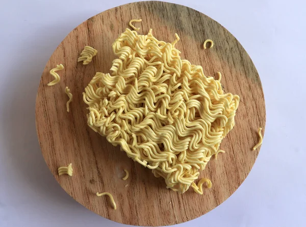 Dry Instant Noodles White Background Fast Food Modern Food — Φωτογραφία Αρχείου