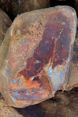 Tortul kayanın iç tabakası. Taş arkaplan.