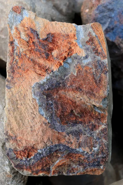 Tortul kayanın iç tabakası. Taş arkaplan.