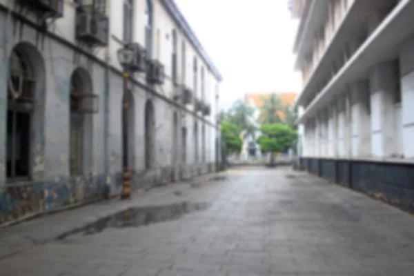 Abstract Blurred Old Building View Old Town Jakarta Background — Stockfoto