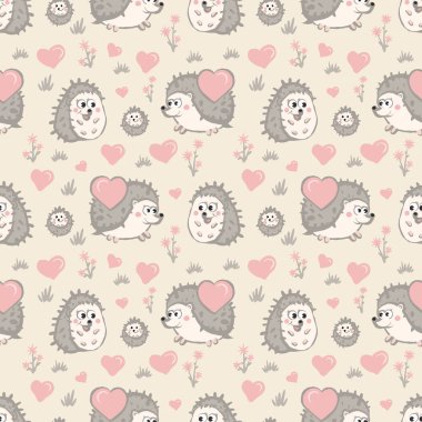 Şirin kirpi ailesi sevgililer gününü bebek kirpilerle kutluyor.