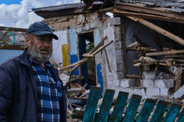 Husarivka, Izyum district, Kharkiv Oblast. September 7, 2022. The front line is very close. The village is almost empty after russian  occupation at the beginning of the war. Shelling still goes on. 
