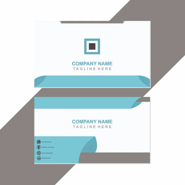 Business Card Template Corporate Brand Identity Design Free Vector — Foto Stock