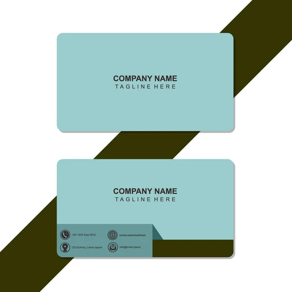 business card template with abstract geometric shape. vector illustration