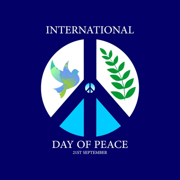 Célébration Journée Internationale Paix — Image vectorielle