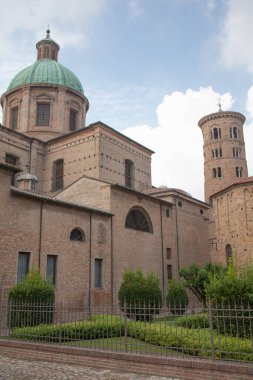 İtalya, Ravenna 'daki Neon Vaftizhanesi. UNESCO Dünya Mirasları Alanına kayıtlı..