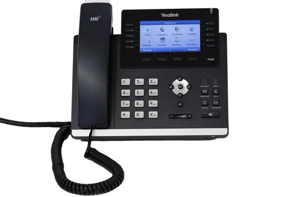 Treuchtlingen Germany Oktober 2022 Modern Yealink T46S Phone Business Phone — 스톡 사진