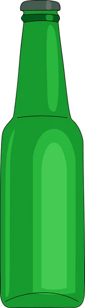 Lagerflaschenbier Ikone Isoliert Auf Hintergrund Vektor Illustration Flachen Stil — Stockvektor