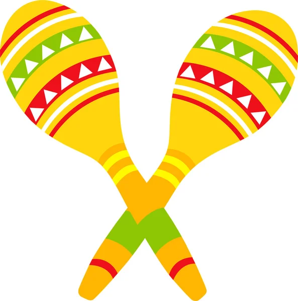 Vector illustration of maraca and tool sign. Maracas and maracas graphic symbol for web. Traditional mexican instrument