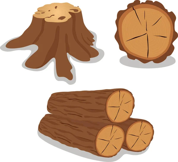 木のスライスから波状リングパターンのベクトル木のテクスチャ モノクロームの木製の切り株は白で隔離されています 木の幹の輪 木材と切り株のベクトル — ストックベクタ